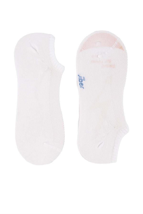 Erkek Beyaz Sneaker Bambu Çorap 7050