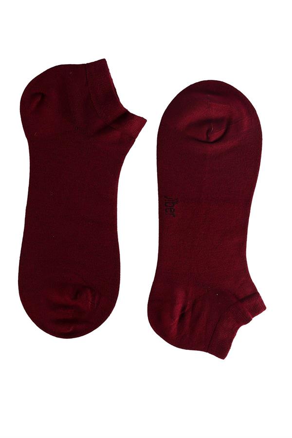 Erkek Bordo Bambu  Patik Çorap 6750