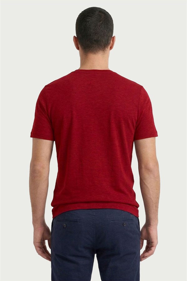 Erkek Bambu T-Shirt 334 Bordo  JBR334.0000001
