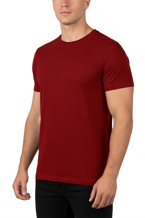 Erkek Bambu T-Shirt 334 Bordo  JBR334.0000001