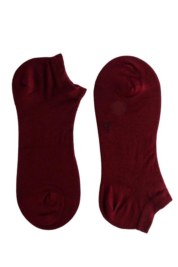 Erkek Bordo Modal Patik Çorap 6100