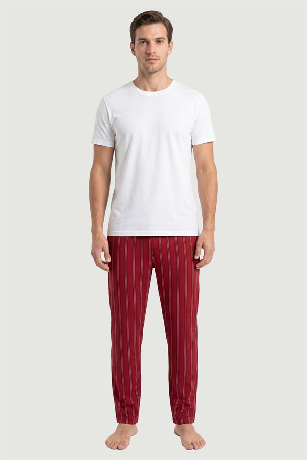 Erkek Desenli Modal Kumaş Tek Alt Pijama 2891 Desen2  JBR2891.000001