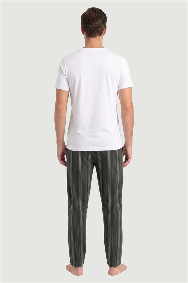 Erkek Desenli Modal Kumaş Tek Alt Pijama 2891 Desen9  JBR2891.000001