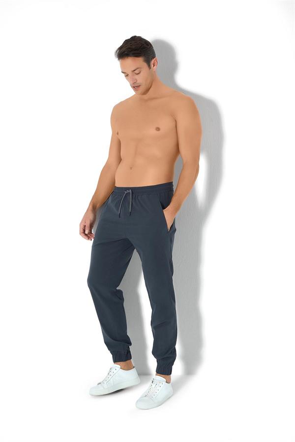 Erkek Dokuma Lastikli Eşofman Altı 2046 Füme  JBR2046.000001