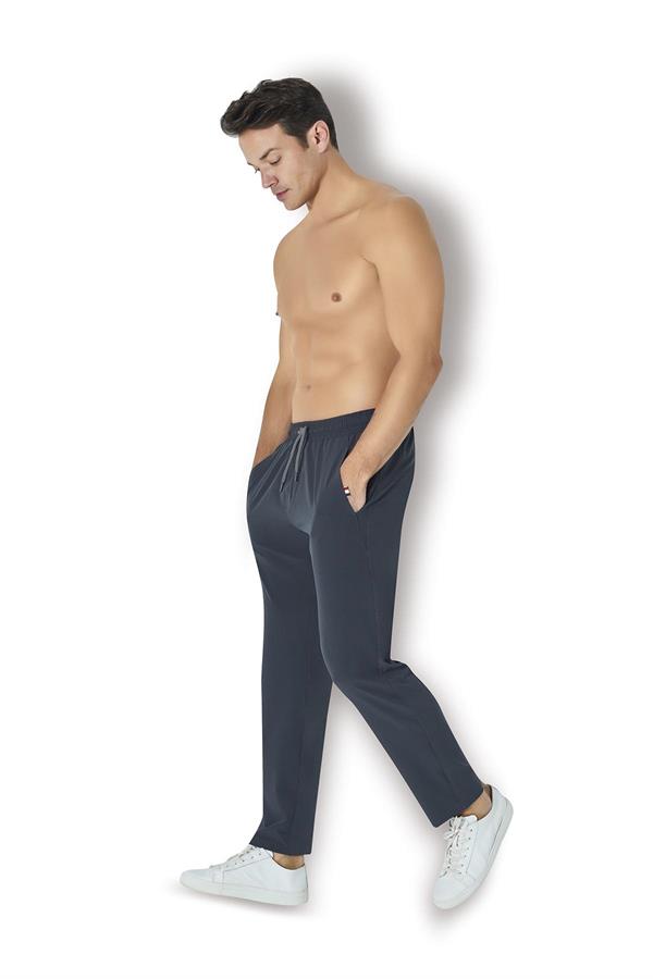 Erkek İki İplik Eşofman Altı 2037 Füme  JBR2037.000001