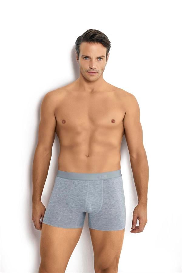 Erkek Gri Viskoz Likralı Boxer 153