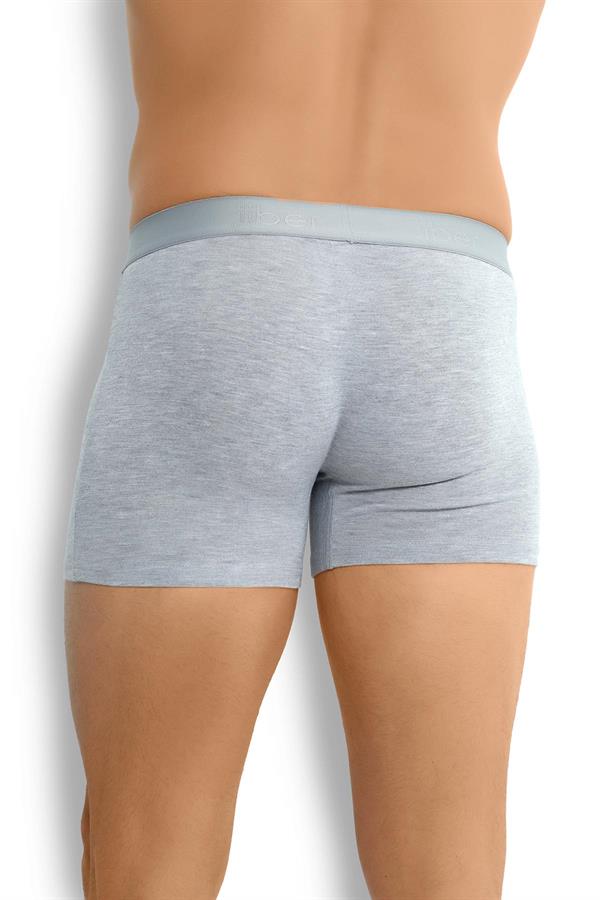 Erkek Gri Viskoz Likralı Boxer 153
