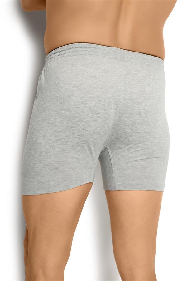 Mens Grey Melange Cotton Towel Waistband Boxer – Pack of 6 – Model 127