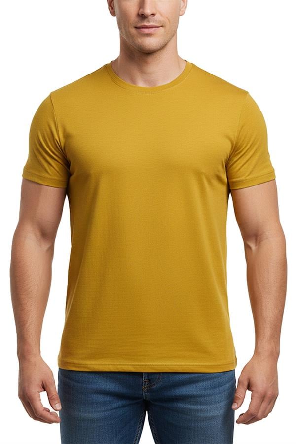 Erkek Bambu T-Shirt 334 Hardal  JBR334.0000001