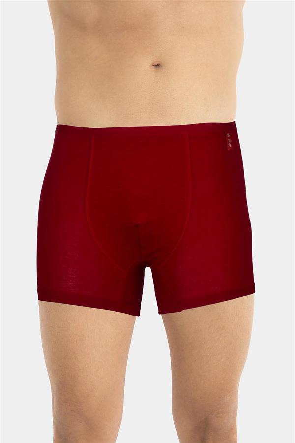 Erkek İnce Latikli Penye Modal Boxer 286 Bordo  JBR286.0000001