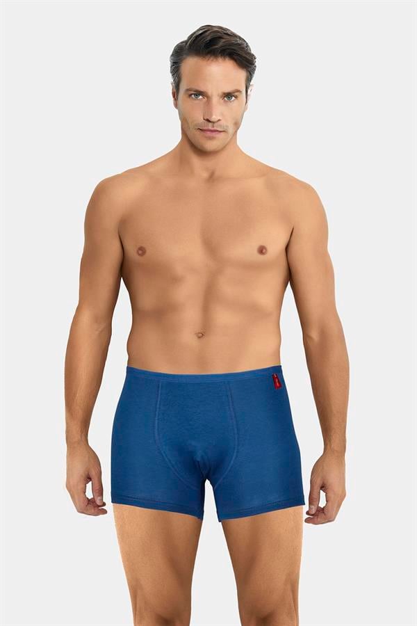 Erkek İnce Latikli Penye Modal Boxer 286 İndigo  JBR286.0000001