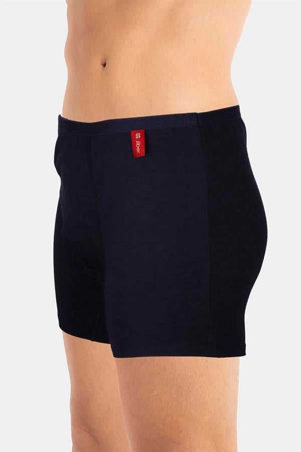 Erkek İnce Latikli Penye Modal Boxer 286 Lacivert  JBR286.0000001