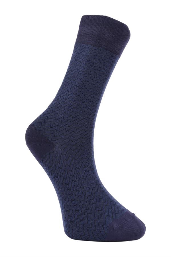 Erkek Bambu Likralı Soket Çorap 5619 İndigo  JBR5619.000001