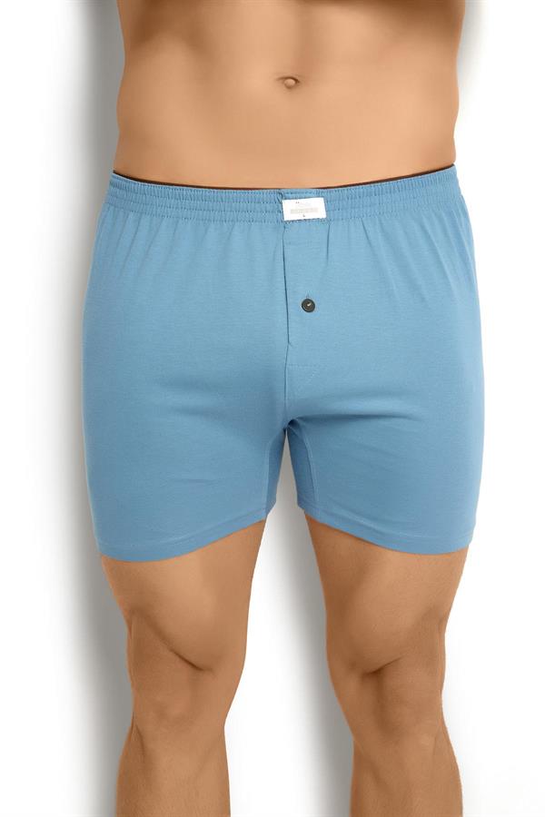 Mens Indigo Cotton Boxer with Towel Waistband – Model 127