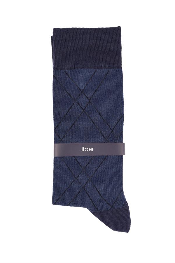 Erkek Modal Likralı Soket Çorap 5221 İndigo  JBR5221.000001