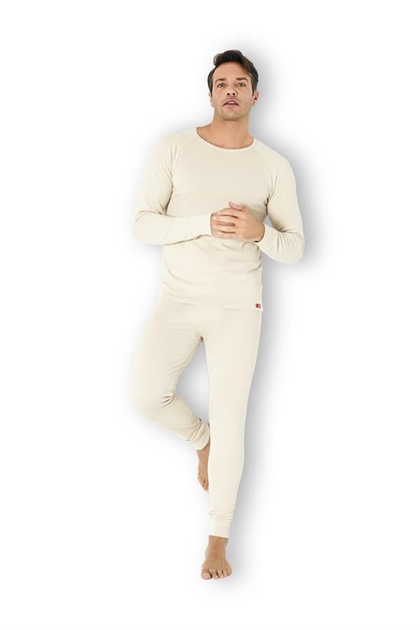 Erkek Isıtıcılı Termal İçlik Üst Ekru 173