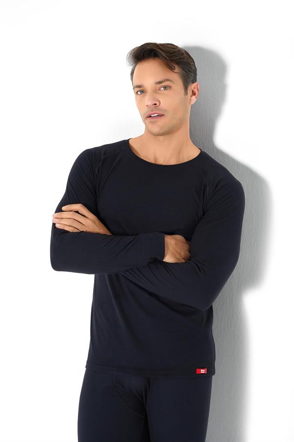 Erkek Isıtıcılı Termal Üst Siyah  JBR173.0000001