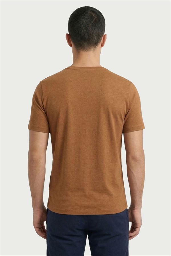Erkek Kahverengi Bambu T-Shirt