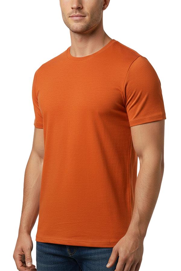 Erkek Bambu T-Shirt 334 Kiremit  JBR334.0000001