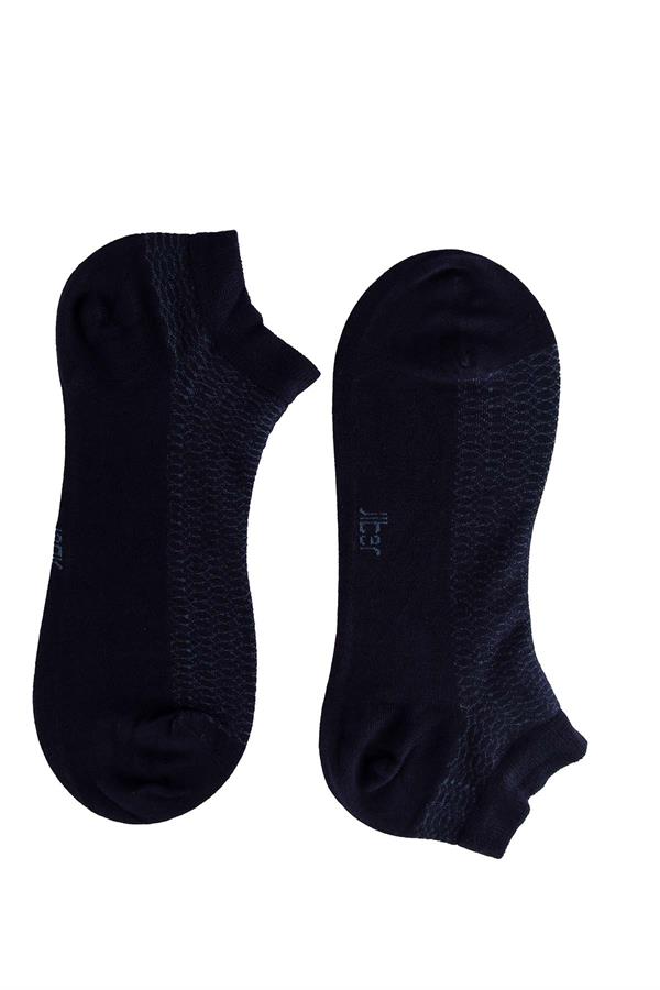 Erkek Lacivert Bambu  Patik Çorap 6758