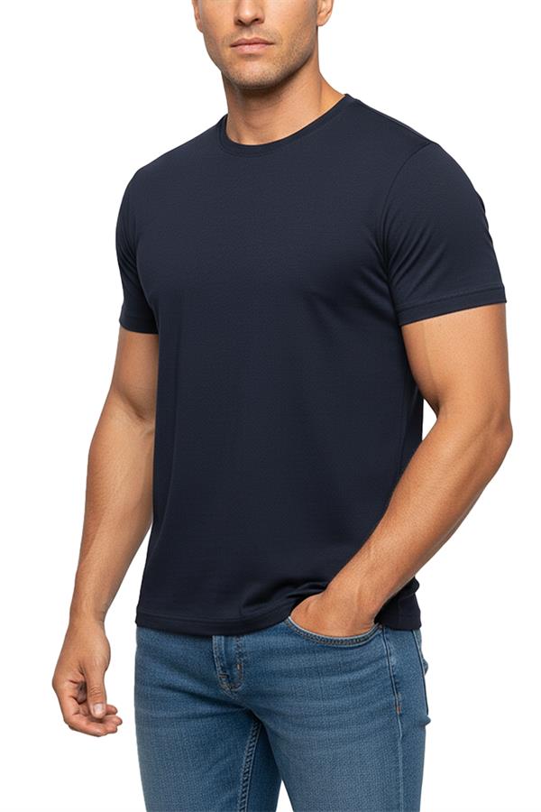 Erkek Bambu T-Shirt 334 Lacivert  JBR334.0000001