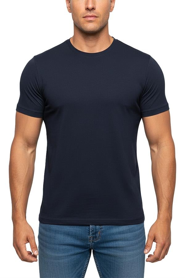 Erkek Bambu T-Shirt 334 Lacivert  JBR334.0000001