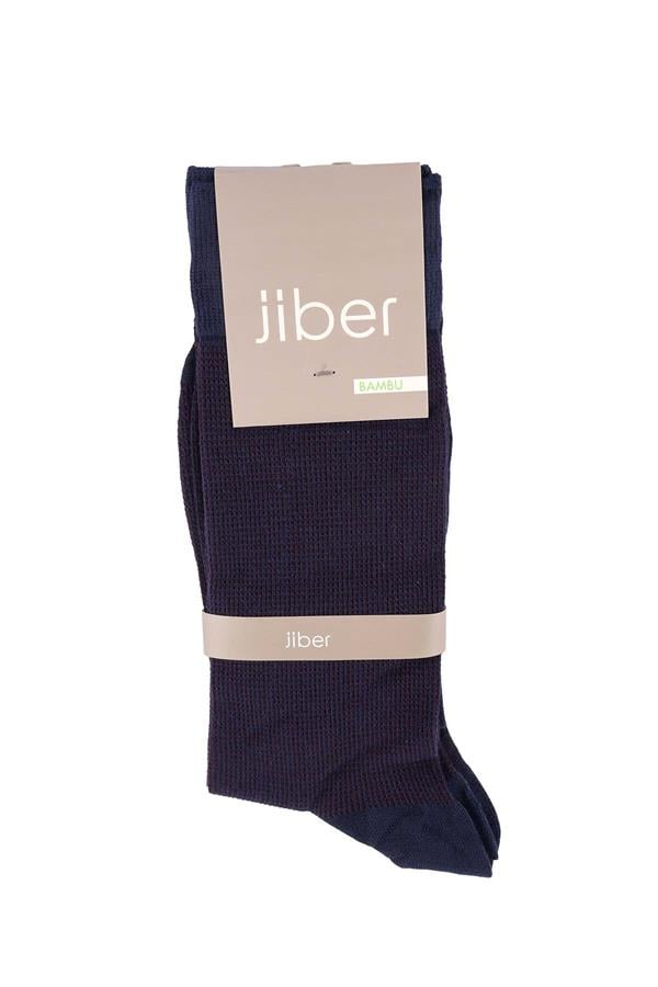 Erkek Lacivert Bambu Uzun Çorap 5523