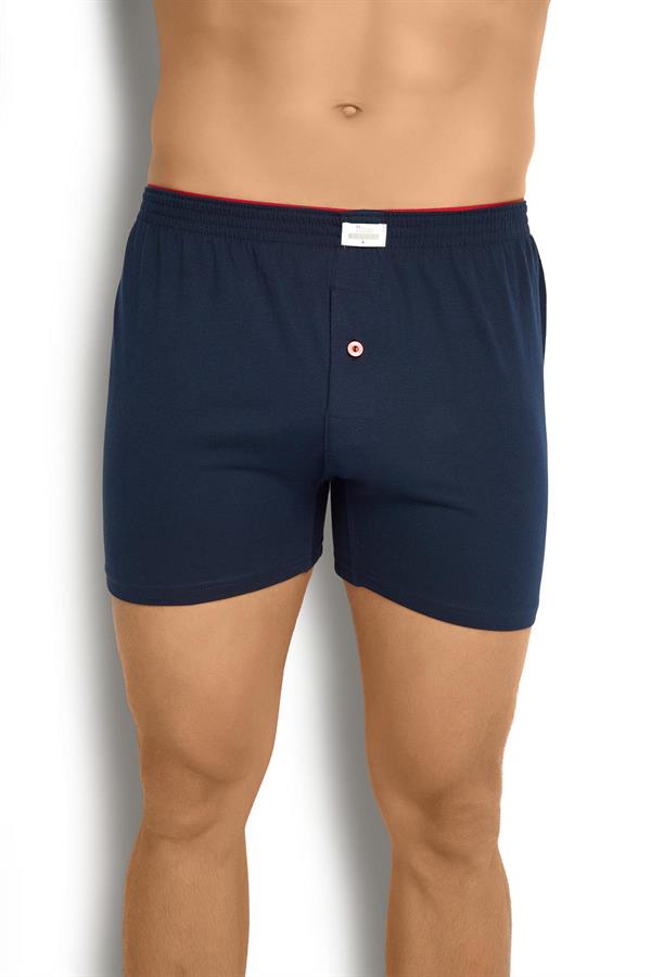 Mens Navy Cotton Towel Waistband Boxer – Pack of 6 – Model 127