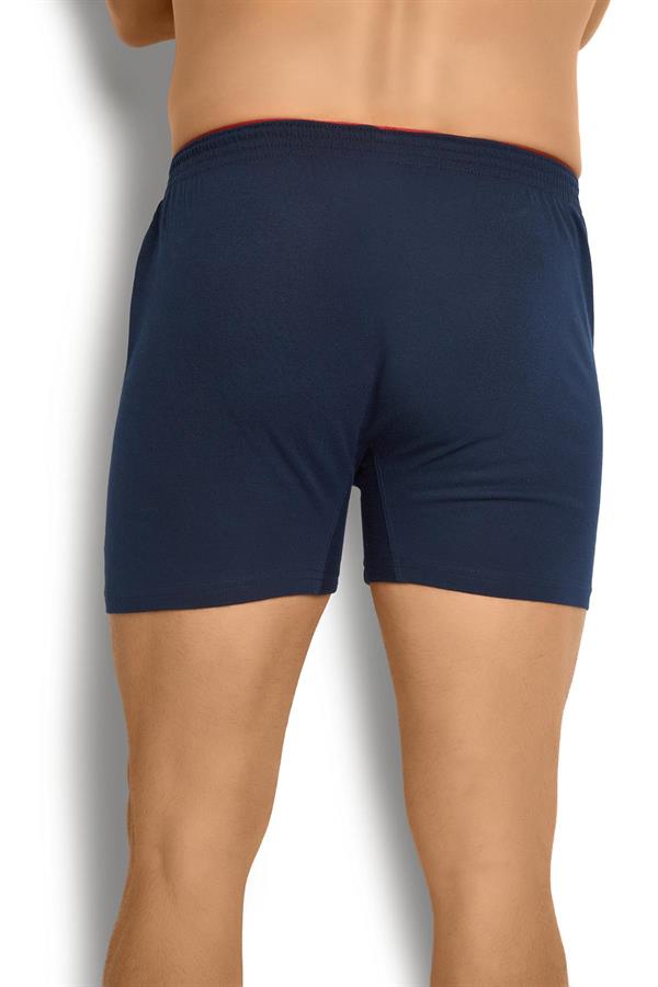 Mens Navy Cotton Towel Waistband Boxer – Pack of 6 – Model 127