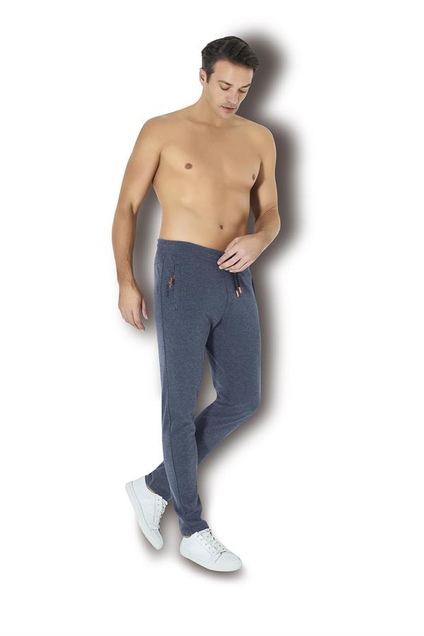 Erkek İki İplik Eşofman Altı Lacivert  JBR1761.001