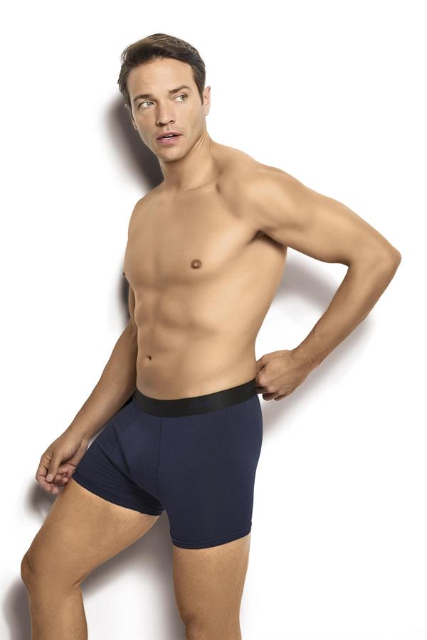 Erkek Lacivert Modal Pamuklu Boxer 321