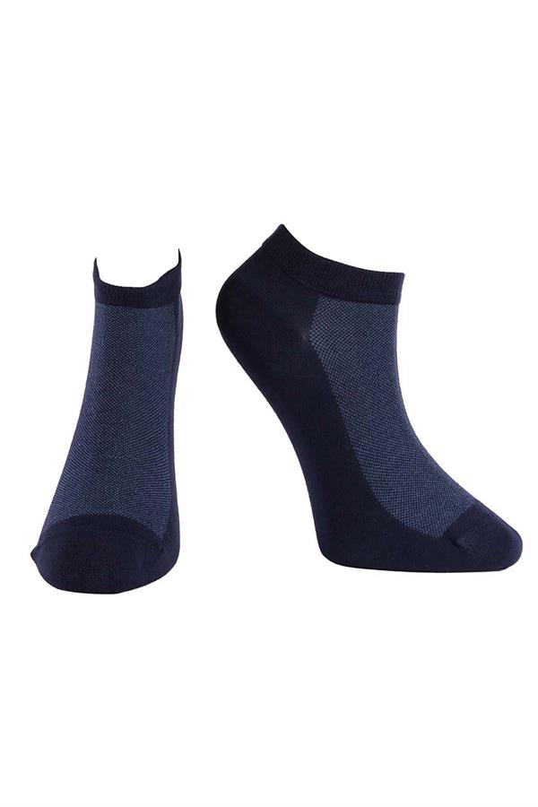 Erkek Lacivert Modal Patik Çorap 6105