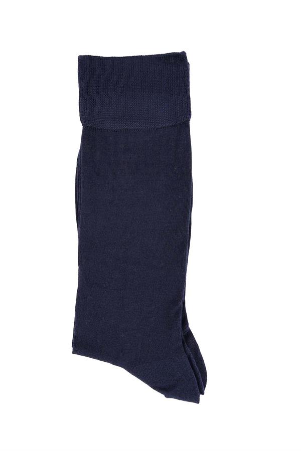 Erkek Lacivert Modal Uzun Çorap 5100