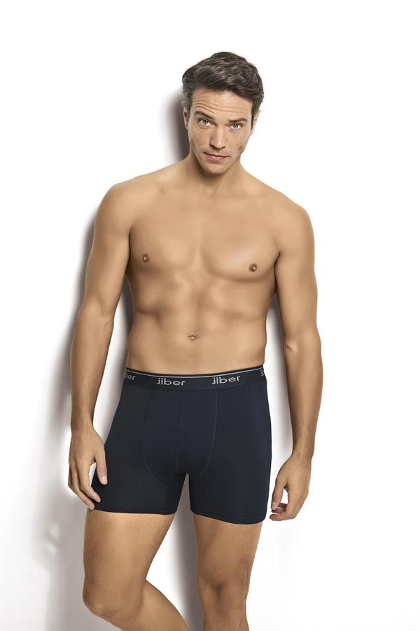 Mens Navy Blue Cotton Lycra 6-Pack Boxer 156