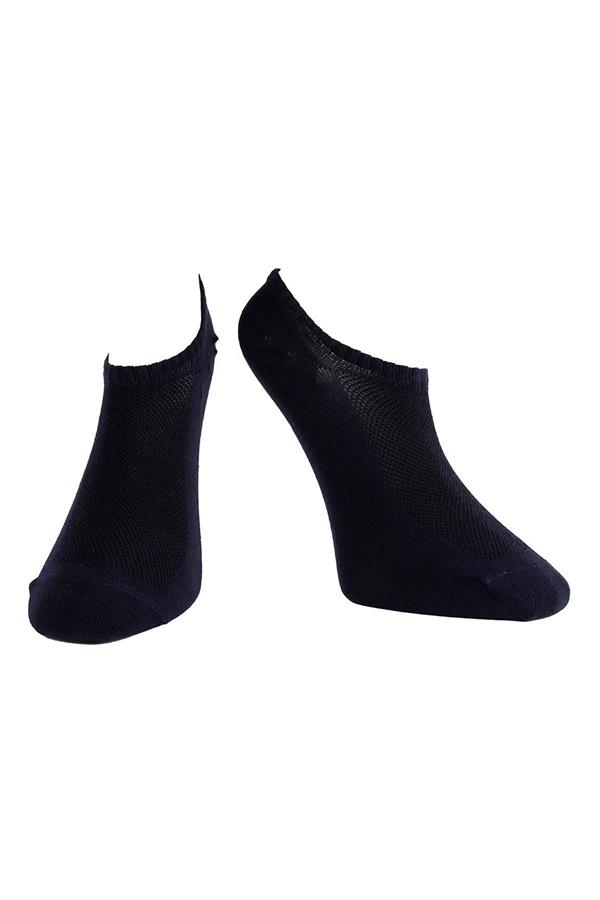 Erkek Lacivert Pamuklu  Sneaker Çorap 7701