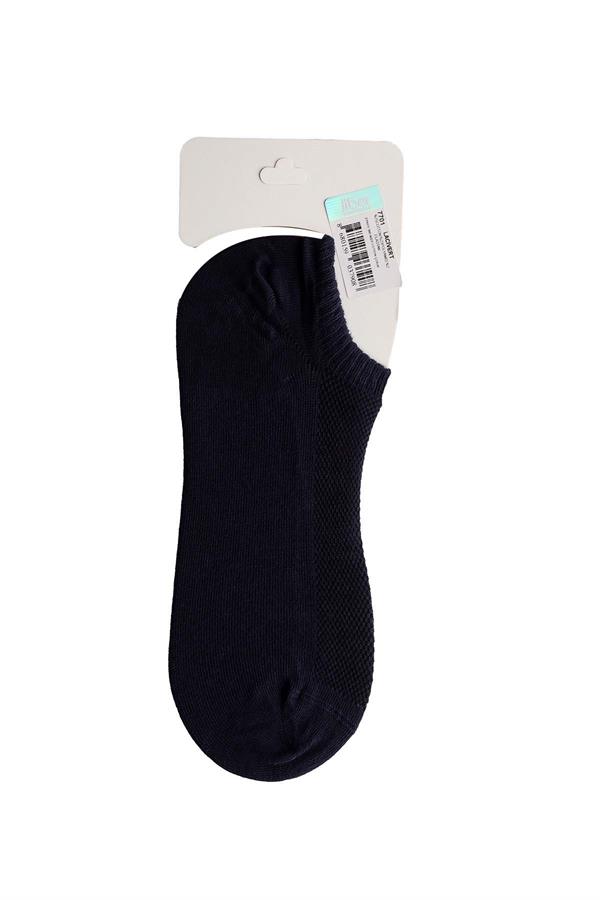 Erkek Lacivert Pamuklu  Sneaker Çorap 7701