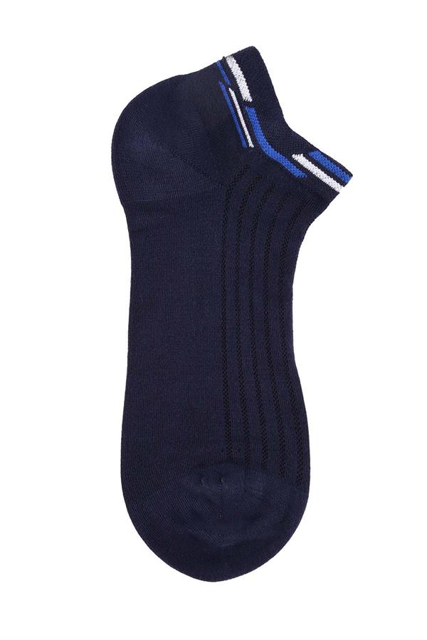 Erkek Lacivert Patik Modal Çorap 6111