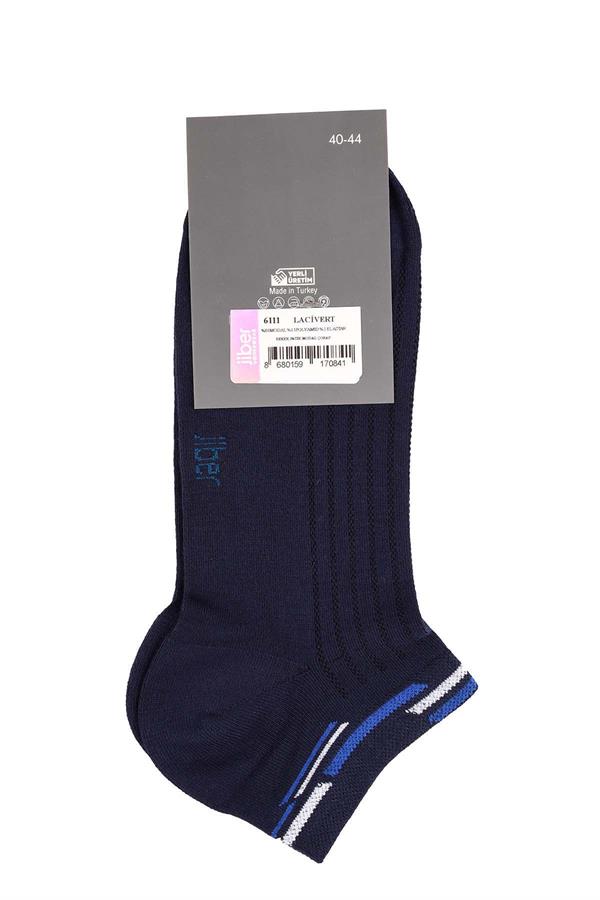 Erkek Lacivert Patik Modal Çorap 6111