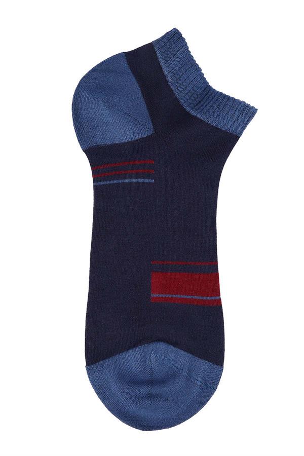Erkek Lacivert Patik Modal Çorap 6112