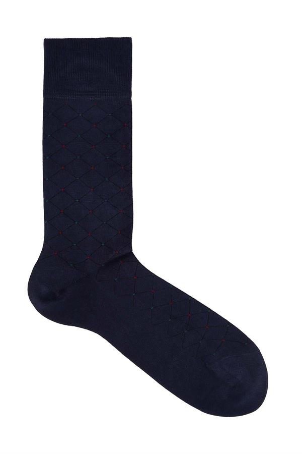Erkek Lacivert Soket Modal Çorap 5122