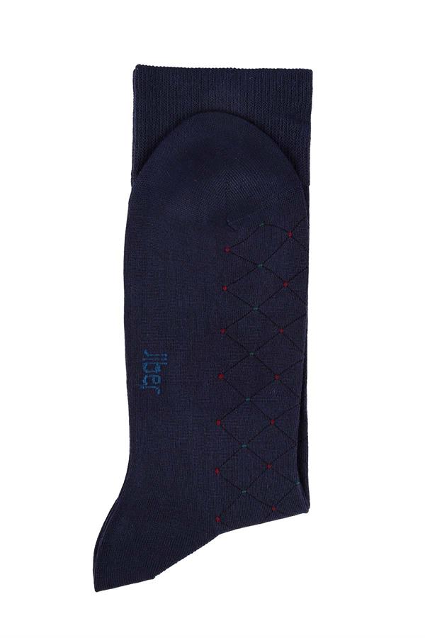 Erkek Lacivert Soket Modal Çorap 5122