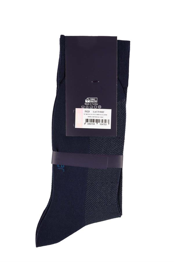 Erkek Lacivert Soket Modal Çorap 5123