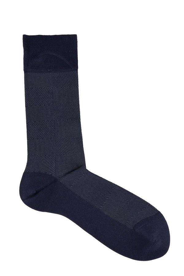 Erkek Lacivert Soket Modal Çorap 5123