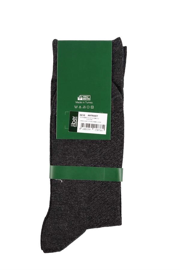 Erkek Likralı Bambu Antrasit Çorap 5616