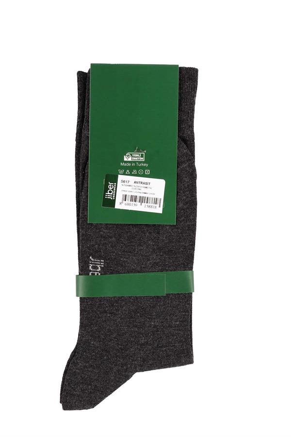 Erkek Likralı Bambu Antrasit Çorap 5617