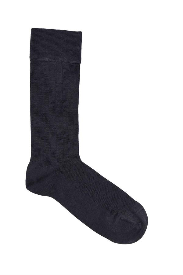 Erkek Likralı Bambu Füme Soket Çorap 5618