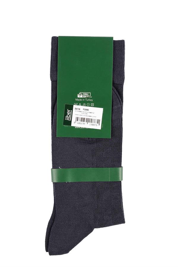 Erkek Likralı Bambu Füme Soket Çorap 5618