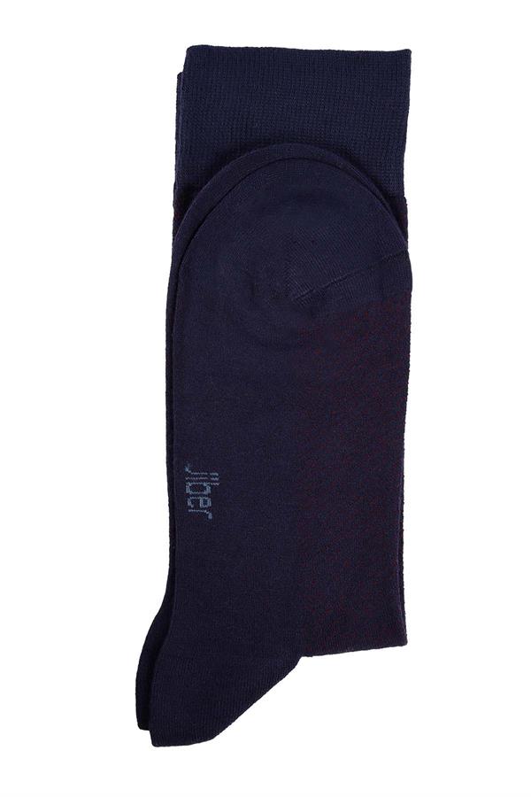 Erkek Likralı Bambu Lacivert Çorap 5616