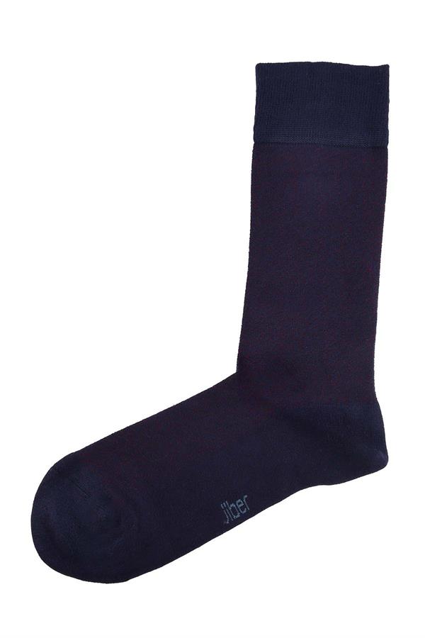 Erkek Likralı Bambu Lacivert Çorap 5616