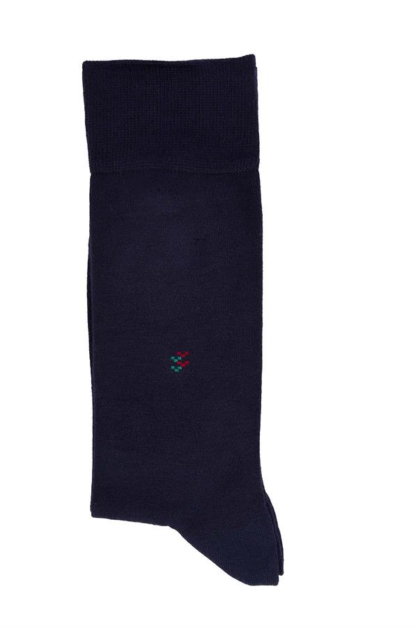 Erkek Likralı Bambu Lacivert Çorap 5617